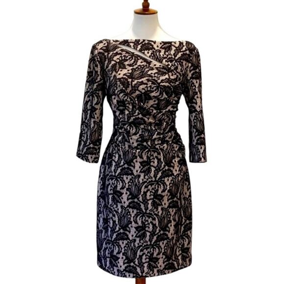Kay Unger New York Cocktail Dress 12 Homecoming Semi Formal Elegant Dress Large - Picture 1 of 11
